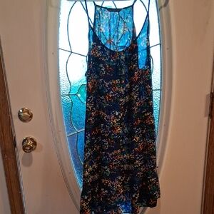 Marks & Spencer Blue Floral Midi Dress